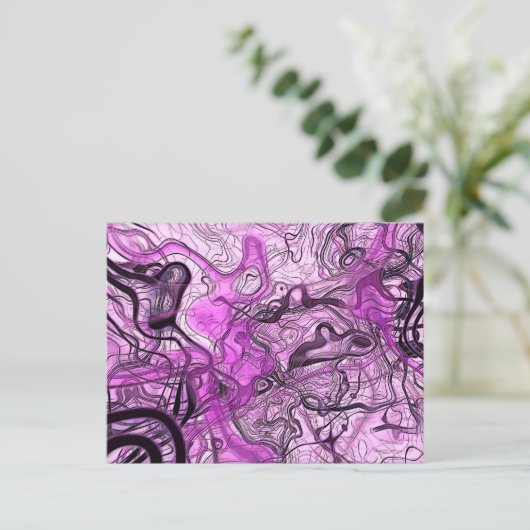 Alberner String Postkarte (Stehend Vorderseite)