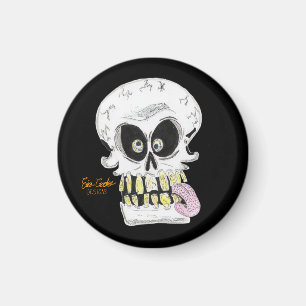alberner Totenkopf-Skelett-Gesicht Magnet