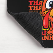 Alberner türkischer Erntedank-Tag Funny Bird Fall Mousepad (Ecke)