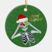 Alberner Weihnachtseleton-Hut Ornamente Grün (Vorne)