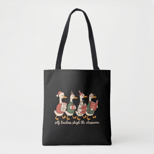 Alberner Weihnachtslehrer Goose Geschenk Gemütlich Tasche (Vorderseite)