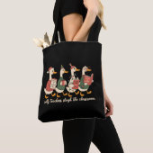 Alberner Weihnachtslehrer Goose Geschenk Gemütlich Tasche (Von Nahem)