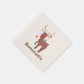 Alberner Weihnachtsmann-Cocktail Napkin Serviette (Ecke)