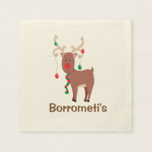 Alberner Weihnachtsmann-Cocktail Napkin