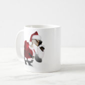 Alberner Weihnachtsmann - ein Web Footed Christmas Kaffeetasse (Vorderseite Links)