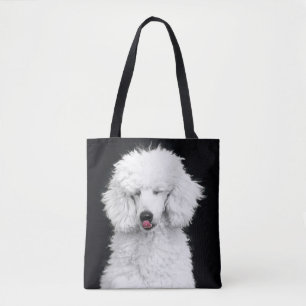 Alberner Weißer Pudel Tasche