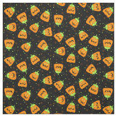 Alberner Whimsy Halloween Pumpkin auf Black Stoff (Muster)