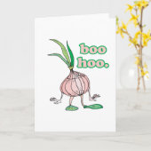 alberner Zwiebelchartoon Karte (Gelbe Blume)