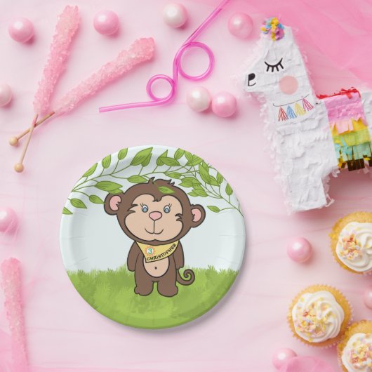 Albernes Affen-Party Pappteller (Party)