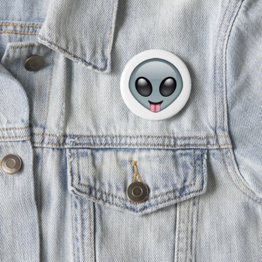 Albernes alien Emoji Button (Beispiel)