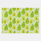 Albernes Avocados Wrapping Paper-Set Geschenkpapier Set (Vorderseite)