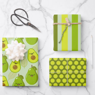 Albernes Avocados Wrapping Paper-Set Geschenkpapier Set