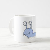 albernes blaues Monster Kaffeetasse (Vorderseite Links)