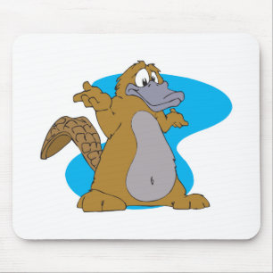 albernes Cartoon-Schnabeltier Mousepad