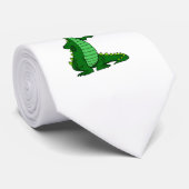 Albernes Drache-Grün Krawatte (Gerollt)