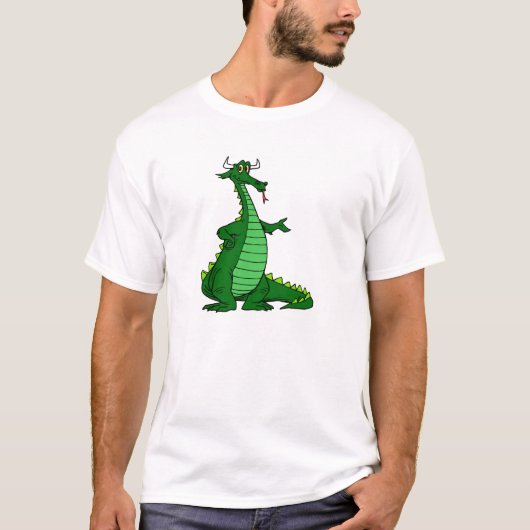 Albernes Drache-Grün T-Shirt (Vorderseite)