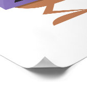 albernes Drei-mit Augen-Oger-Monster Poster (Ecke)