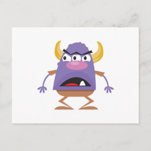 albernes Drei-mit Augen-Oger-Monster Postkarte