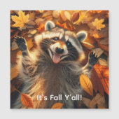 Albernes Fallraccoon Magnetkarte (Vorderseite)