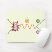 Albernes Feynman Diagramm Mousepad (Mit Mouse)