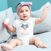 Albernes Gänse mit Haarschwanz Baby Strampler