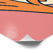 Albernes Gänse, Quirky, Witziger Cartoon Poster (Ecke)