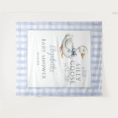 Albernes Gänseblauer Kinderdusche Foto Hintergrund Wandteppich (Vorderseite (Horizontal))