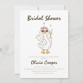 Albernes GänseBrautparty Einladung (Vorderseite)