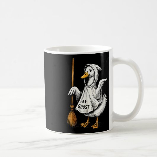 Albernes GänseHalloween - Ghost-Kostüm Bow Retro G Kaffeetasse (Rechts)