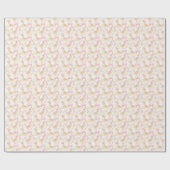 Albernes Gänserosa Bugbaby Dusche Party Geschenkpapier (Flach)