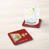 Albernes Gesicht Funny Untersetzer Set (Rechte Seite)