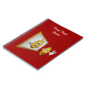 Albernes Gesicht im SpiegelNotebook Notizblock (Linke Seite)