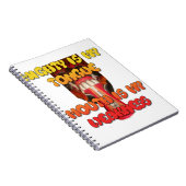 Albernes Gesicht: Spaß für Ausdrücke aus der Zunge Notizblock (Rechte Seite)