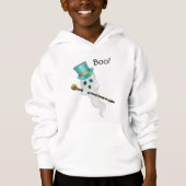 Albernes Ghost-Tragen von Top-Hut mit Schädelstock Hoodie (Vorderseite)