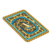 ALBERNES GIRAFFE LANGE NACKE UND SPOTS, FUNNY FOLK MAGNET (Rechte Seite)