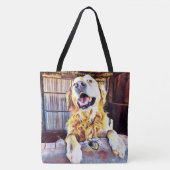 Albernes Goldenes Retriever-Foto Tasche (Vorderseite)