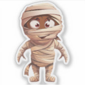 Albernes Halloween-Monster Aufkleber (Vorderseite)