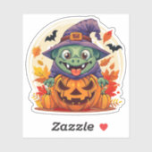 Albernes Halloween-Monster Aufkleber (Blatt)
