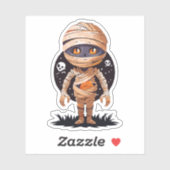 Albernes Halloween-Monster Aufkleber (Blatt)