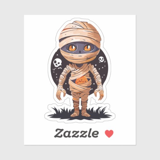 Albernes Halloween-Monster Aufkleber (Blatt)