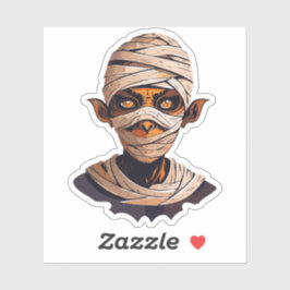 Albernes Halloween-Monster Aufkleber