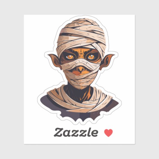 Albernes Halloween-Monster Aufkleber (Blatt)