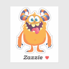 Albernes Halloween-Monster Aufkleber