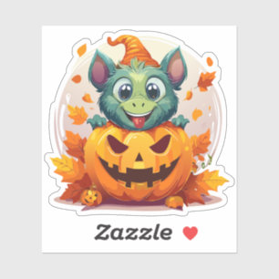 Albernes Halloween-Monster Aufkleber