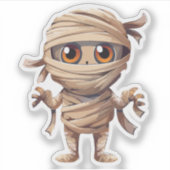 Albernes Halloween-Monster Aufkleber (Vorderseite)