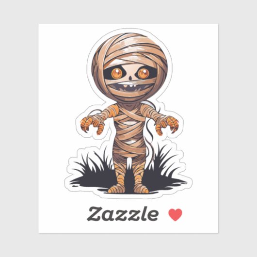 Albernes Halloween-Monster Aufkleber (Blatt)