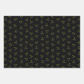 Albernes Halloween-Monstergesicht - orange/schwarz Geschenkpapier Set (Vorderseite 3)