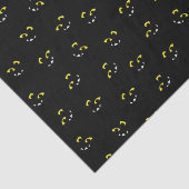 Albernes Halloween-Monstergesicht - schwarz Seidenpapier (Detail)