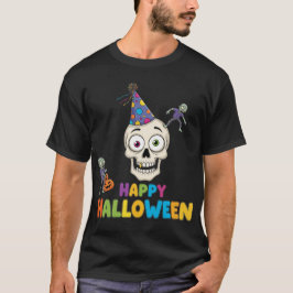 Albernes Halloween-Party Zombie & Skull T-Shirt
