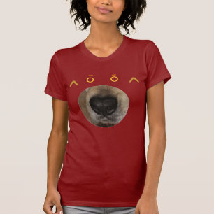 Albernes Hundegesichts-Shirt T-Shirt